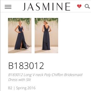 Jasmine chiffon bridesmaid dress